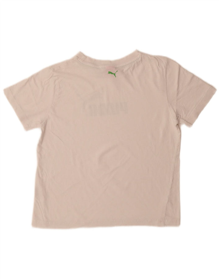 Puma Boys Graphic T-Shirt Top 11-12 Years White
