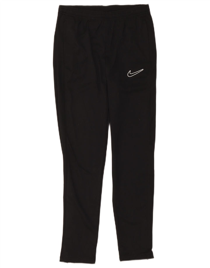 Nike Boys Dri Fit Tracksuit Trousers 13-14 Years XL Black Polyester