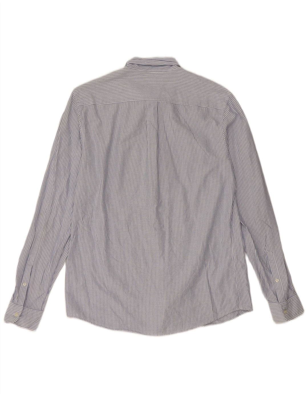 Reiss Mens Shirt Large Blue Pinstripe Cotton