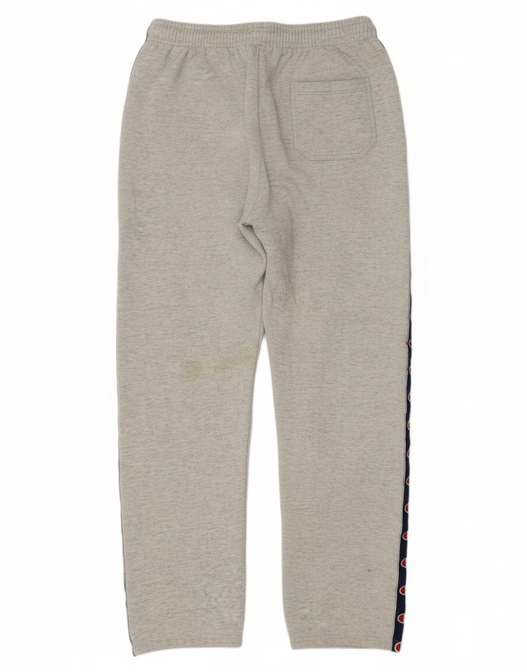 CHAMPION Mens Graphic Tracksuit Trousers Large  Grey Cotton