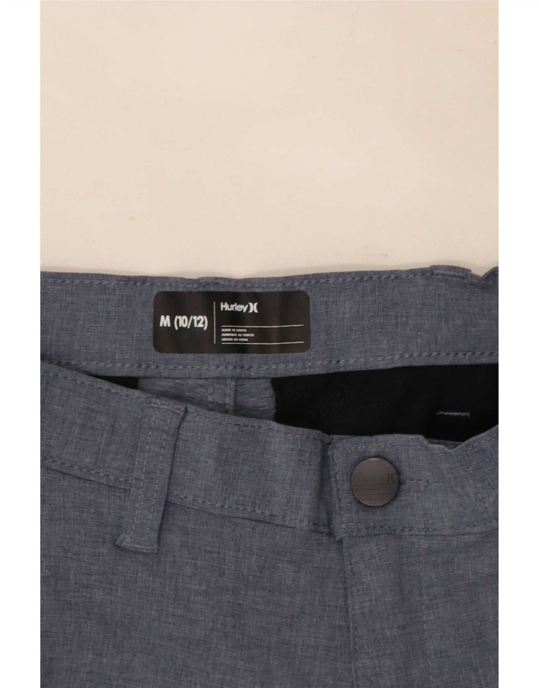 Hurley Boys Chino Shorts 10-11 Years Medium W26 Blue