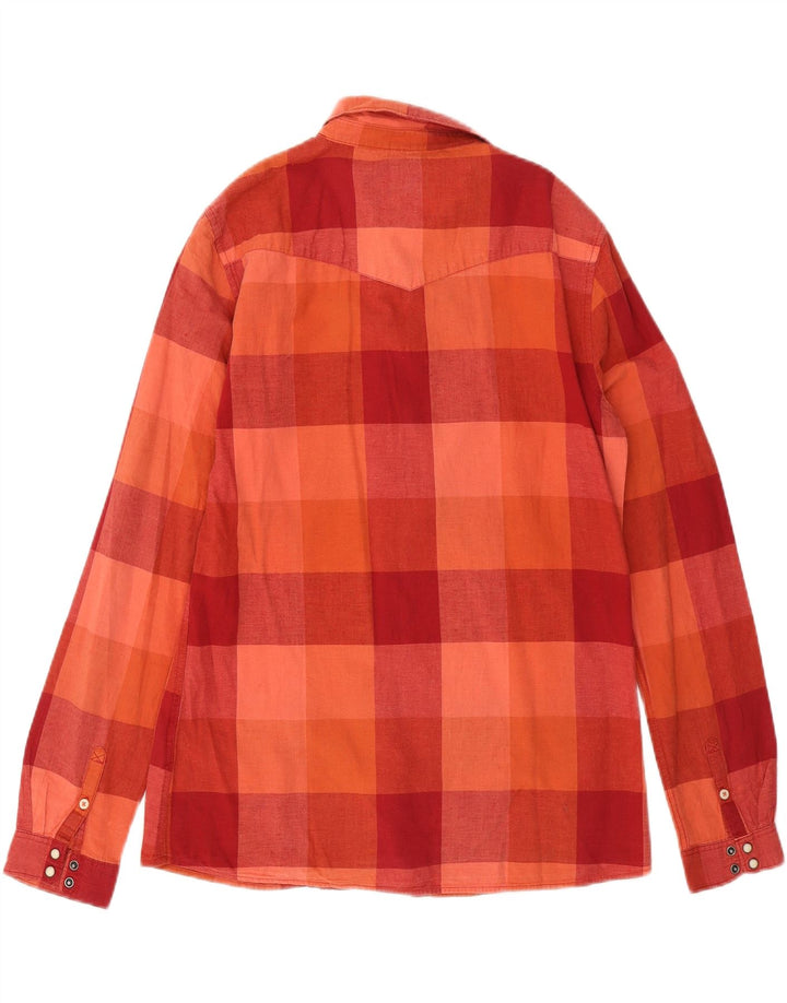Wrangler Womens Shirt UK 16 Large Red Check Cotton