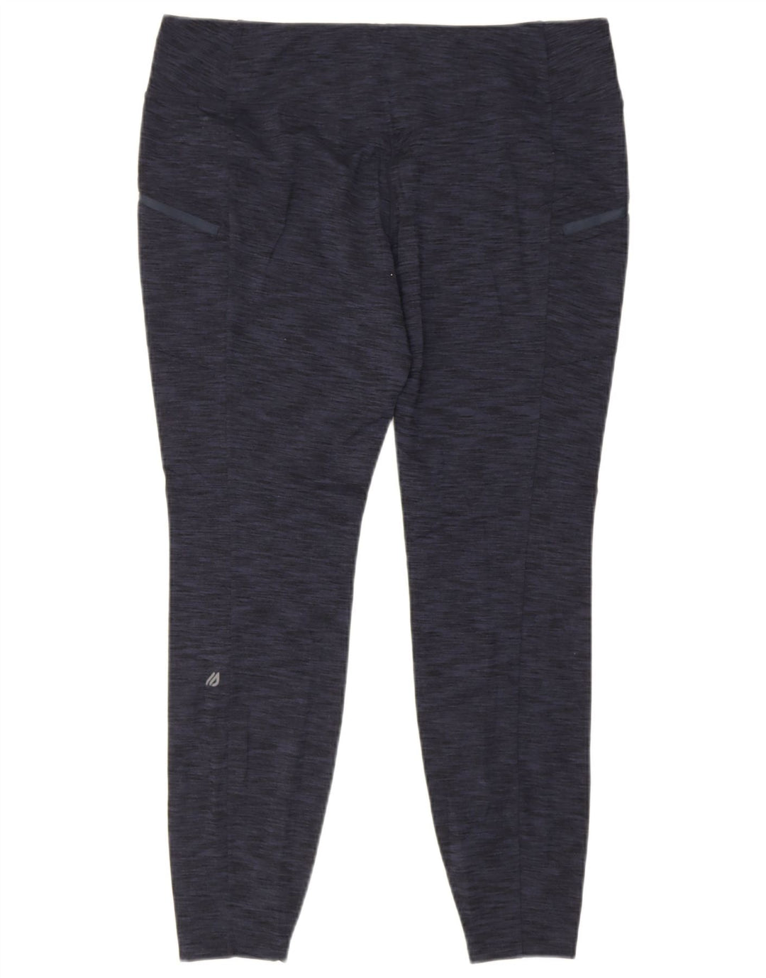Eddie Bauer Womens Leggings UK 18 XL  Navy Blue Flecked