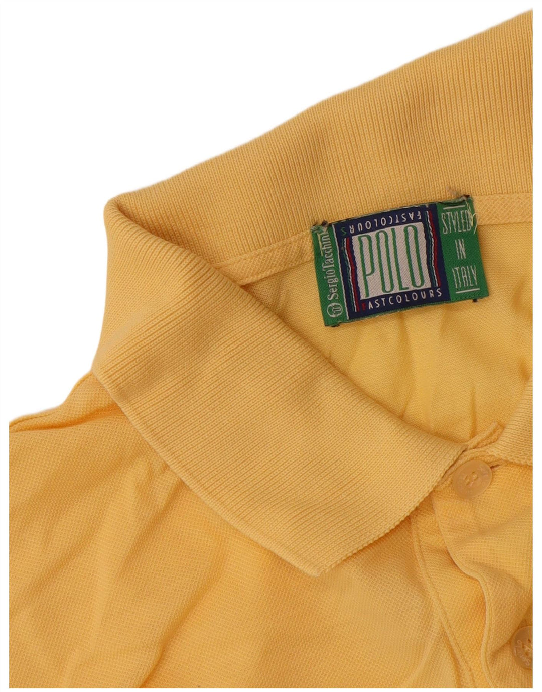 Sergio Tacchini Mens Polo Shirt Large Yellow