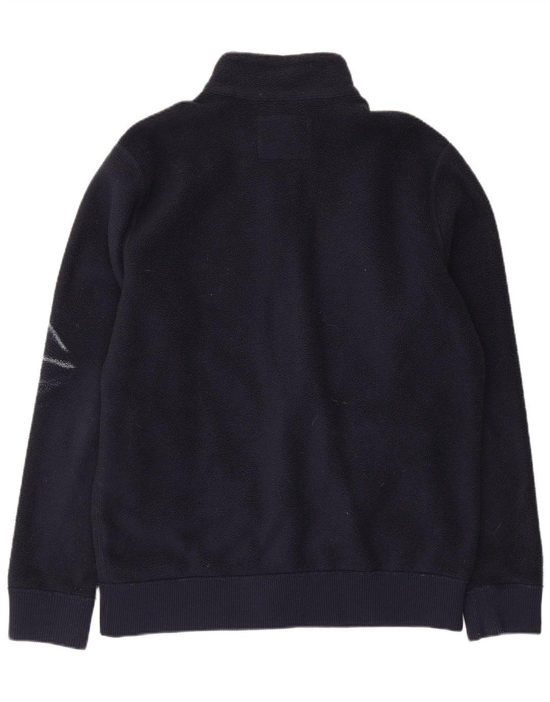 Abercrombie & Fitch Mens Fleece Jacket UK 38 Medium Navy Blue Polyester