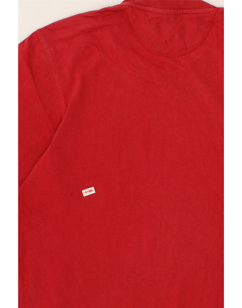 ADIDAS Mens T-Shirt Top Medium Red Cotton Vintage Adidas and Second-Hand Adidas from Messina Hembry 