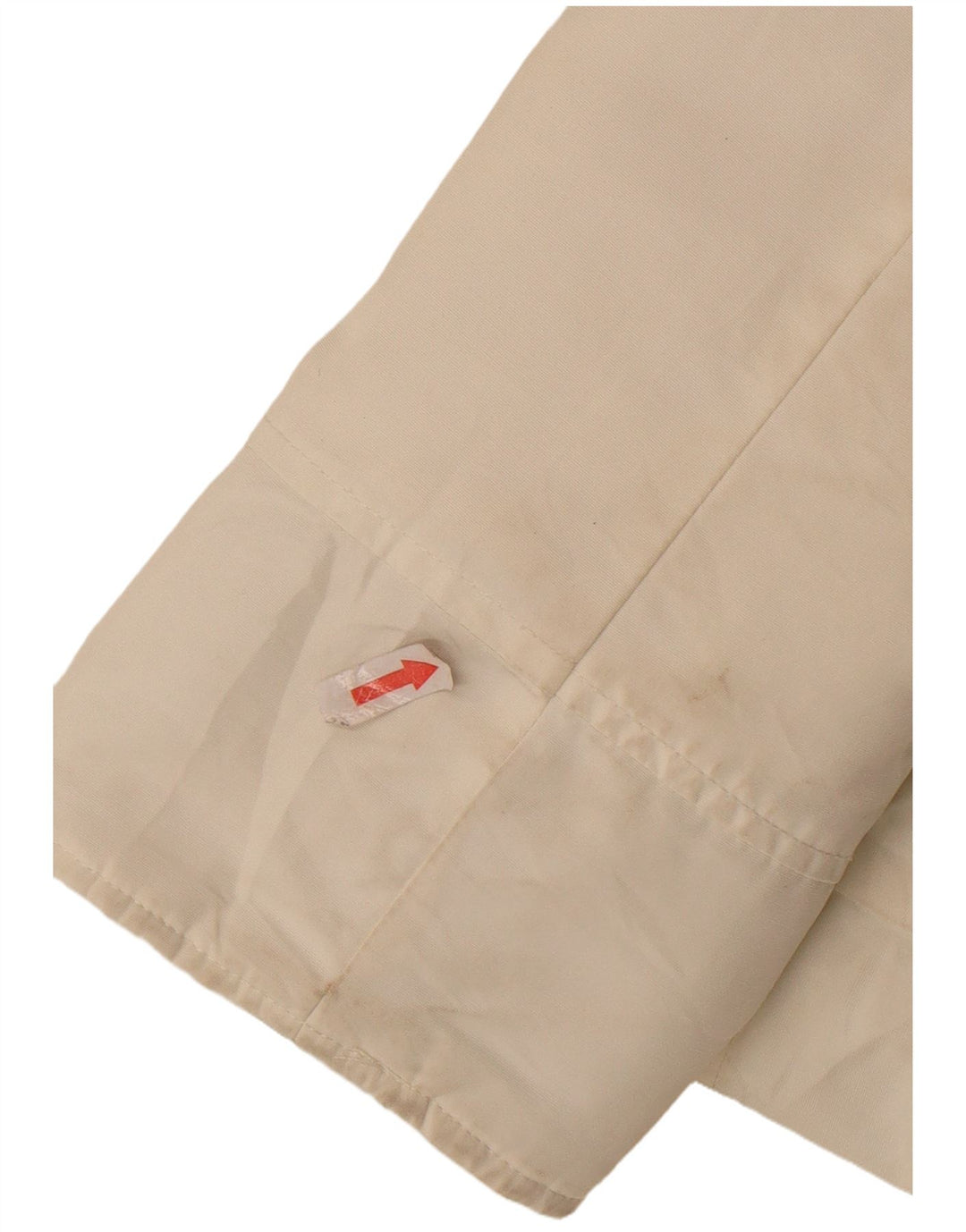 Canadian Womens Hooded Padded Coat IT 44 Medium Off White Cotton