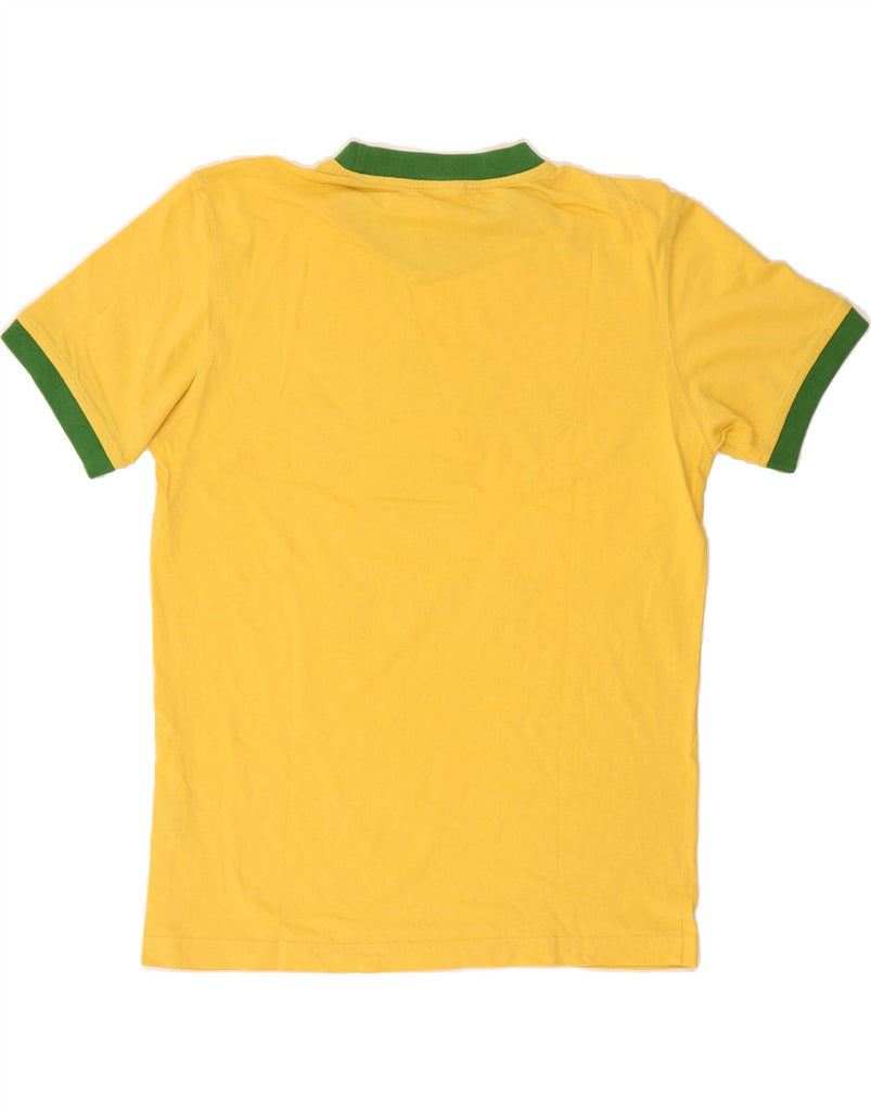 NORTH SAILS Mens Graphic T-Shirt Top Small Yellow Cotton Vintage North Sails and Second-Hand North Sails from Messina Hembry 