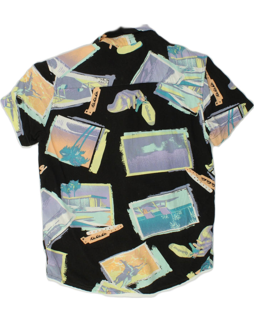 QUIKSILVER Boys Modern Fit Graphic Short Sleeve Shirt 7-8 Years Black | Vintage Quiksilver | Thrift | Second-Hand Quiksilver | Used Clothing | Messina Hembry 