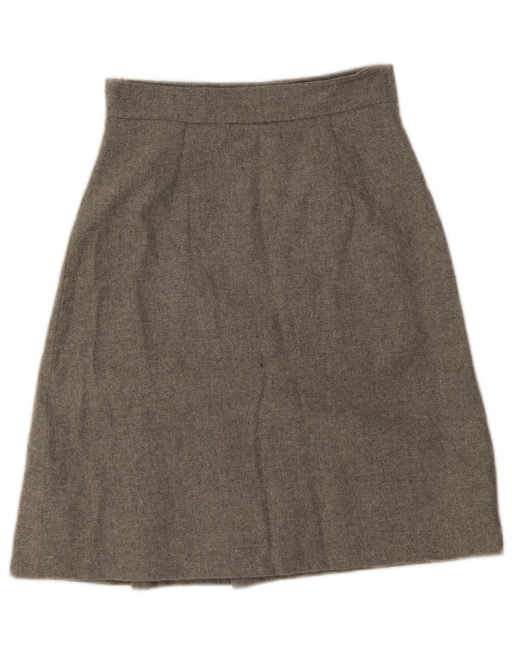 Vintage Womens A-Line Skirt W24 XS Grey