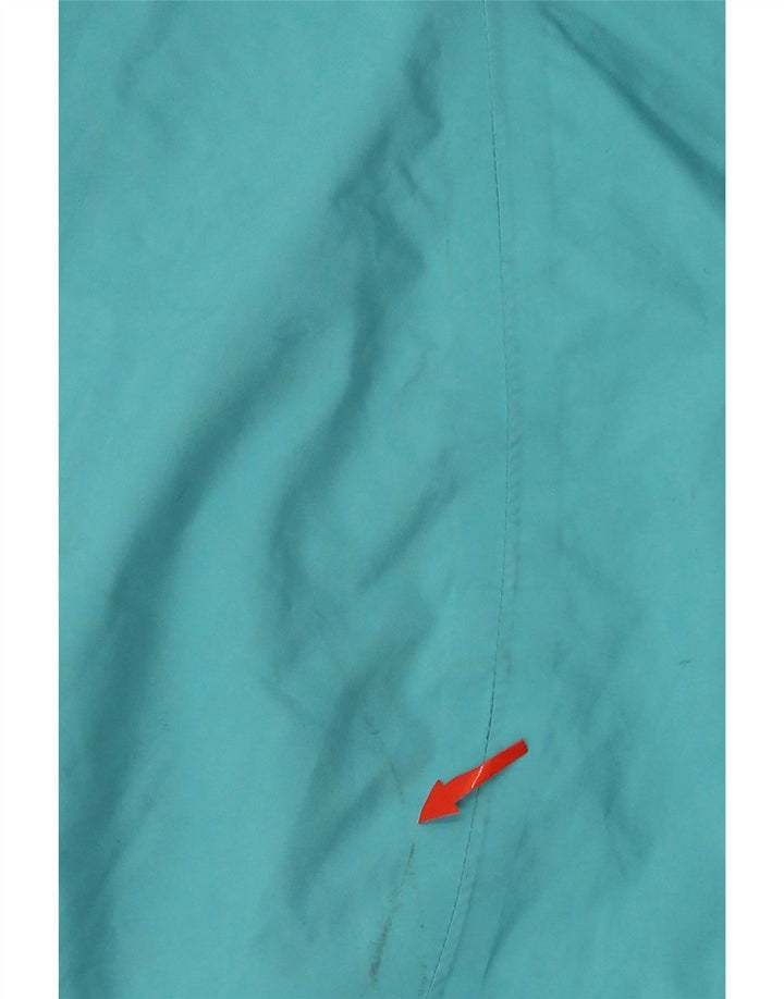 Adidas Womens Clima Proof Hooded Raincoat UK 16 Large Blue Polyester