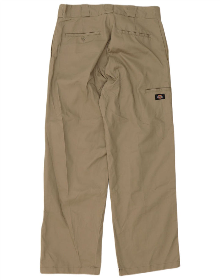 DICKIES Mens Loose Fit Cargo Trousers W32 L32 Beige Polyester