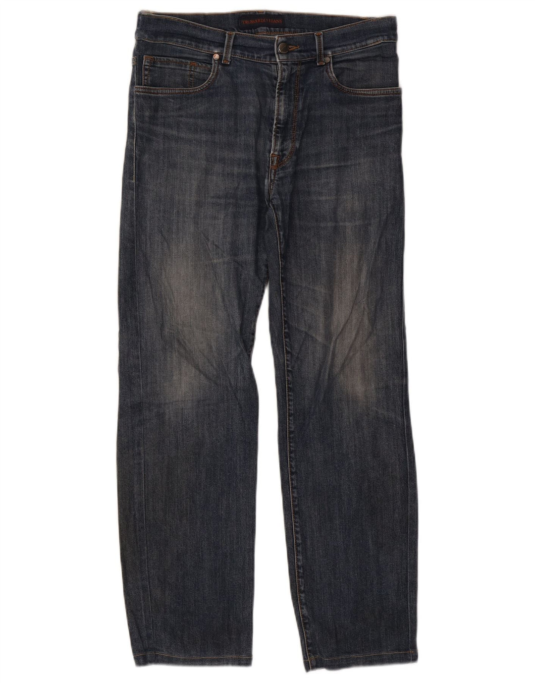 Trussardi Mens Straight Jeans W32 L28 Blue
