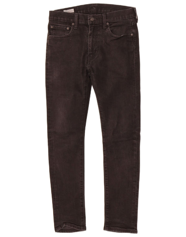 Levi's Mens 519 Skinny Jeans W32 L30 Black Cotton