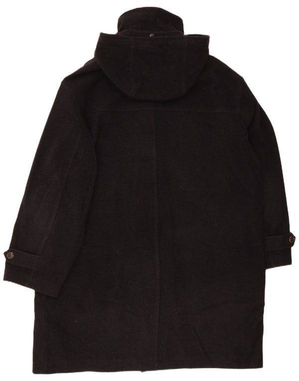 BOGNER Mens Hooded Duffle Coat UK 44 2XL Black