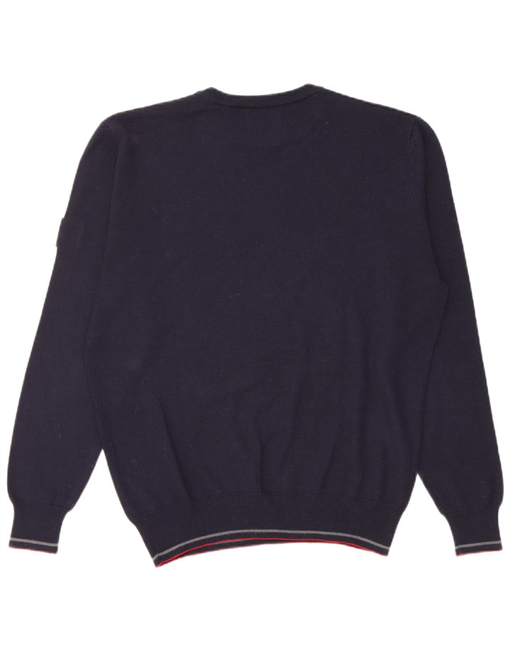 Refrigiwear Mens Regular Fit Crew Neck Jumper Sweater Small Navy Blue