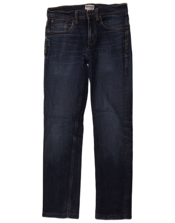 TIMBERLAND Mens Straight Jeans W31 L30 Blue Cotton