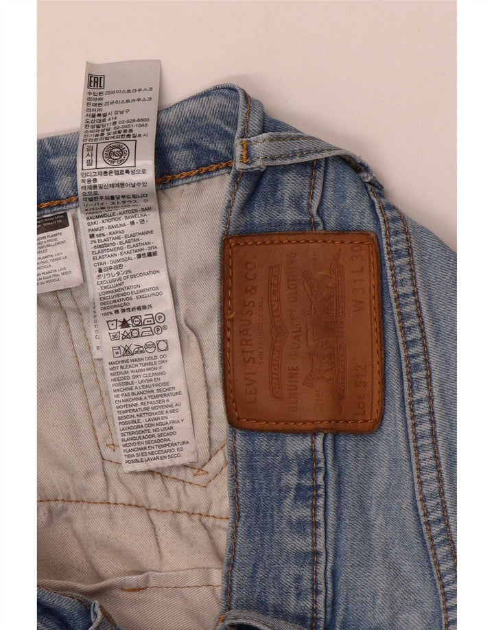 Levi's Mens 512 Slim Tapered Jeans W31 L28 Blue Cotton