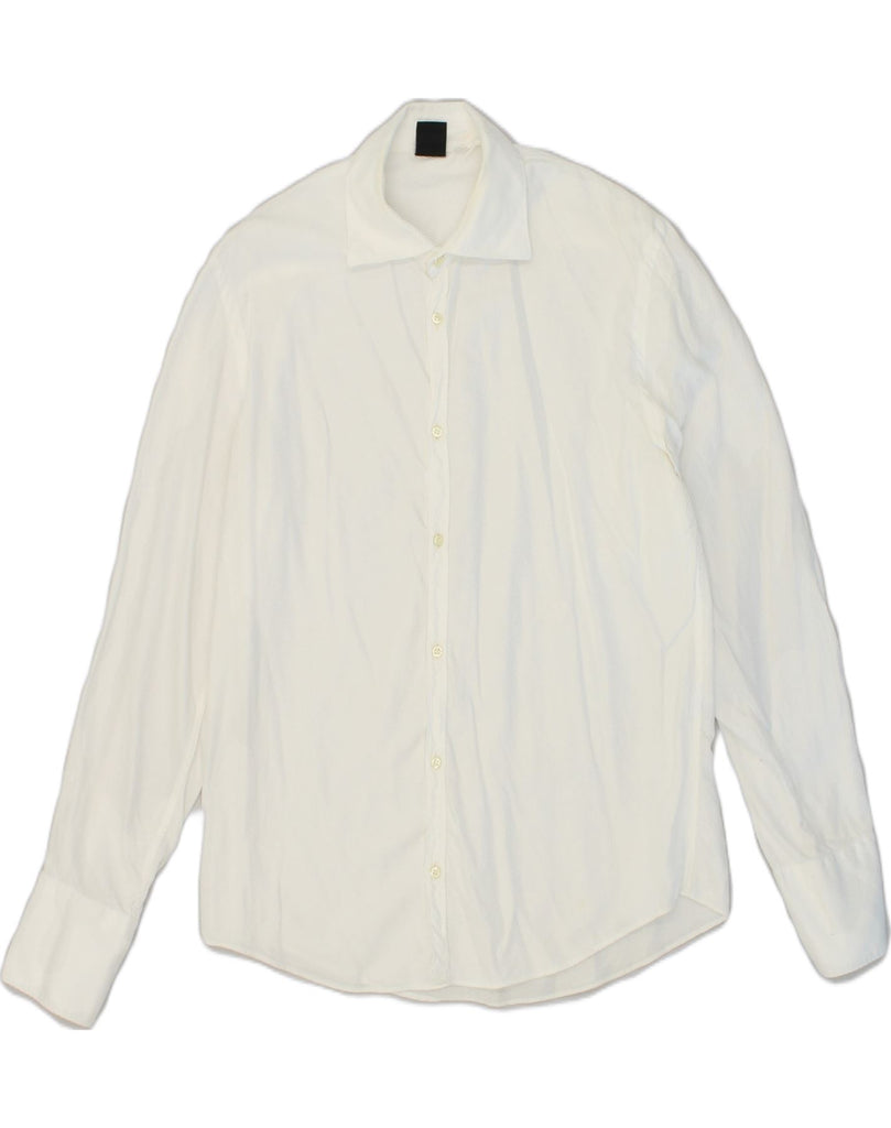 GIANFRANCO FERRE Mens Shirt Size 15/1/2 39 Medium White Cotton | Vintage Gianfranco Ferre | Thrift | Second-Hand Gianfranco Ferre | Used Clothing | Messina Hembry 