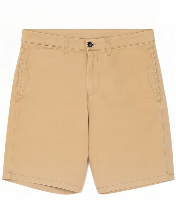 Zara Mens Chino Shorts EU 42 Large W32 Beige
