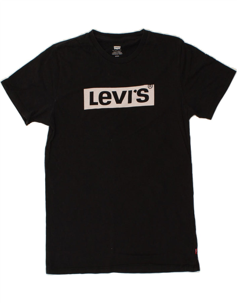 LEVI'S Mens Graphic T-Shirt Top Small Black Cotton | Vintage Levi's | Thrift | Second-Hand Levi's | Used Clothing | Messina Hembry 