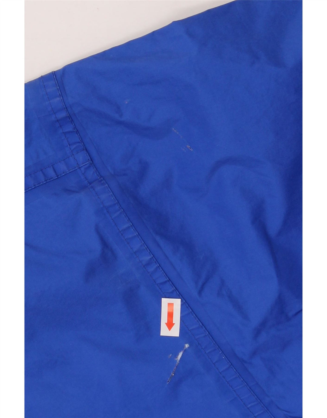 ADIDAS Mens Graphic Rain Jacket UK 38/40 Medium Blue Polyamide Vintage Adidas and Second-Hand Adidas from Messina Hembry 