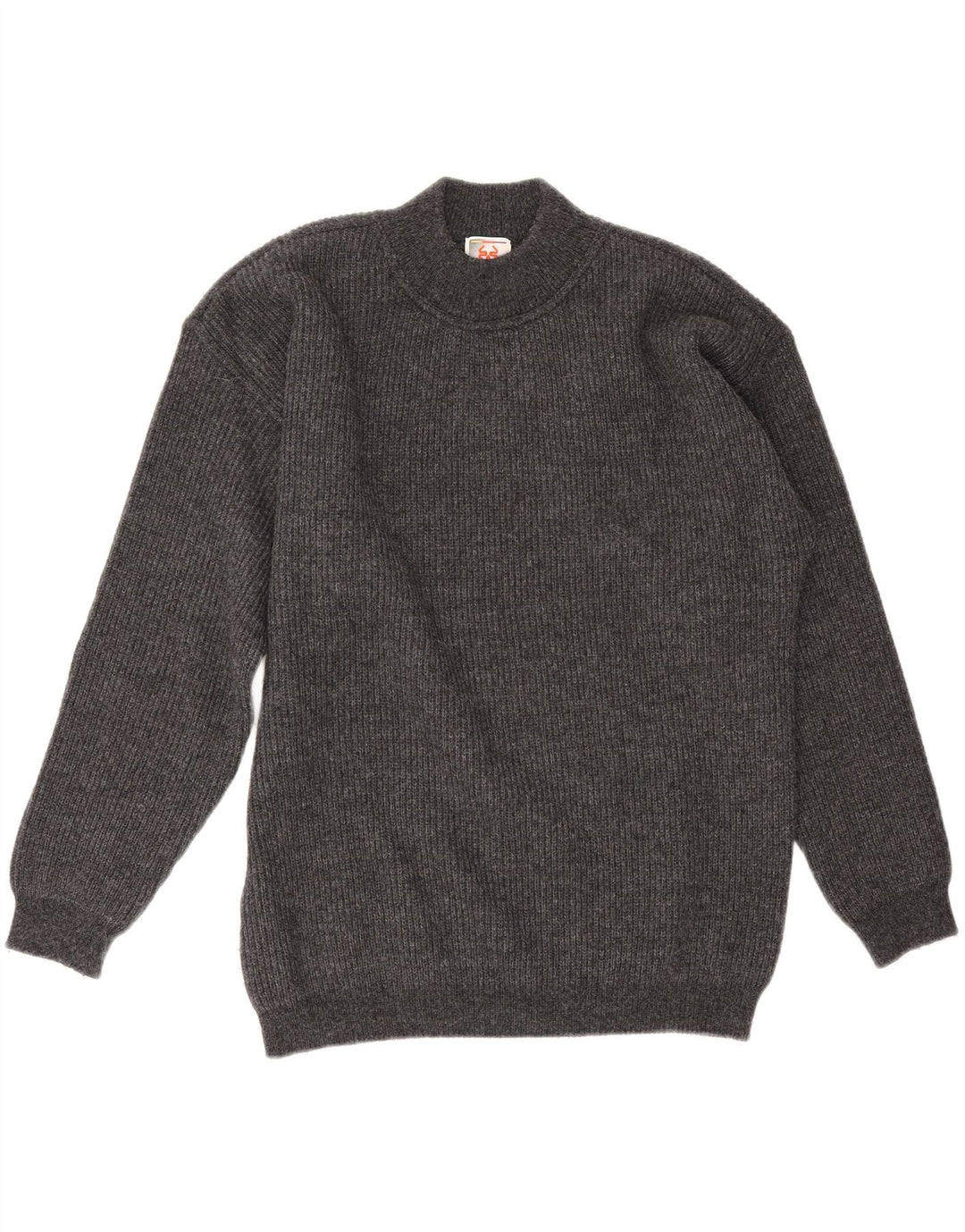 Stefanel Mens Turtle Neck Jumper Sweater Medium Grey Wool