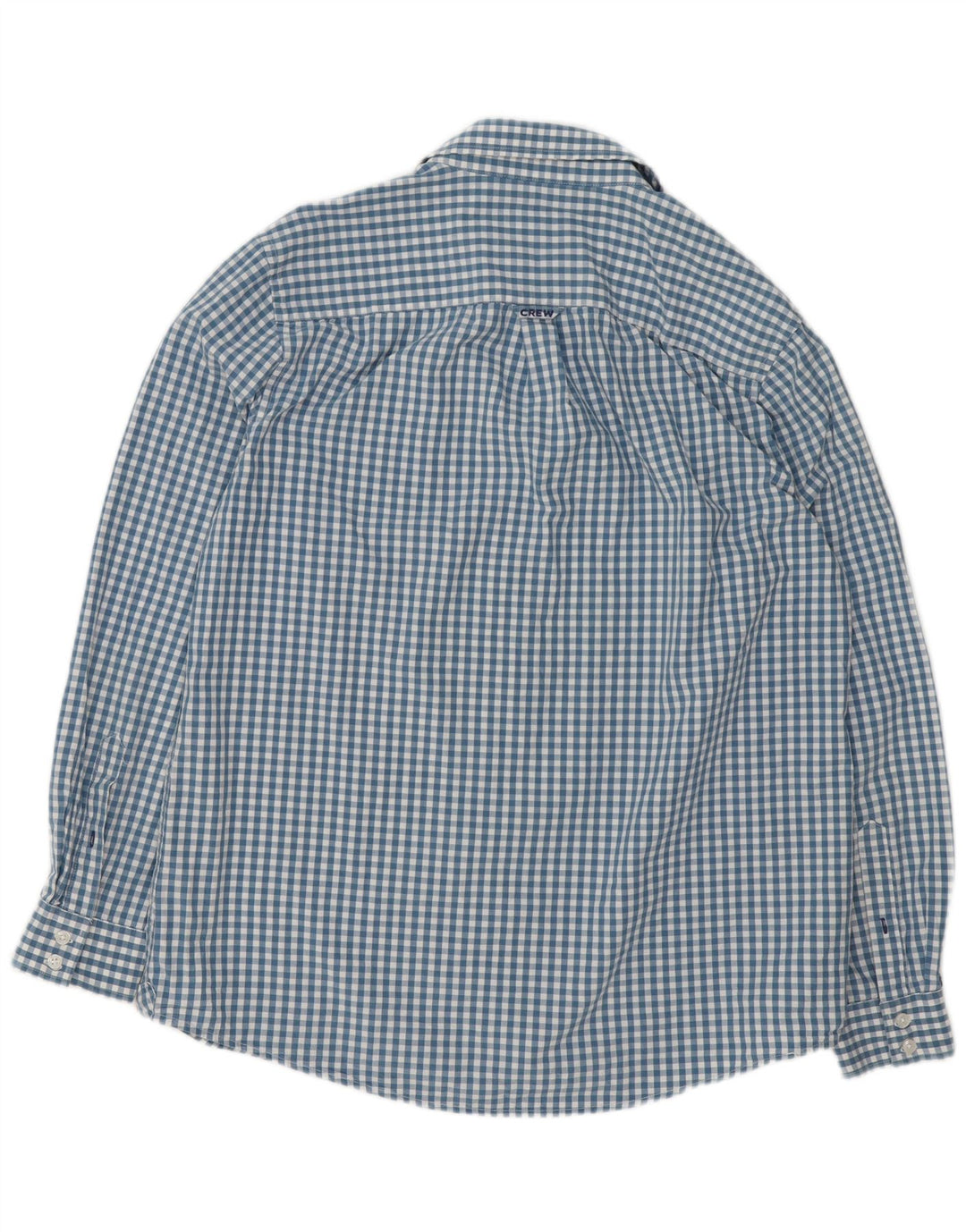 Crew Clothing Mens Classic Fit Shirt XL Blue Gingham Cotton