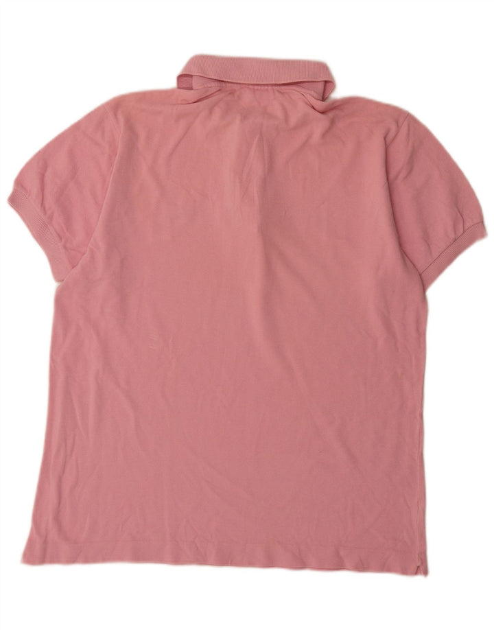 Lacoste Mens Polo Shirt Size 5 Large Pink Cotton