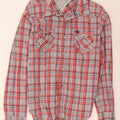 Hilfiger Denim Mens Graphic Shirt Medium Red Check Cotton