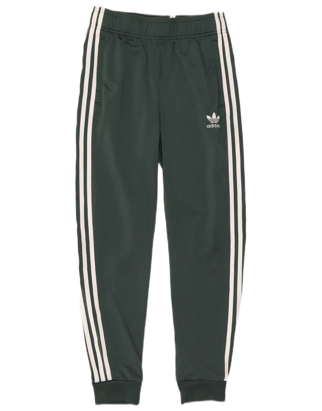 Adidas Boys Tracksuit Trousers Joggers 12-13 Years  Green Polyester