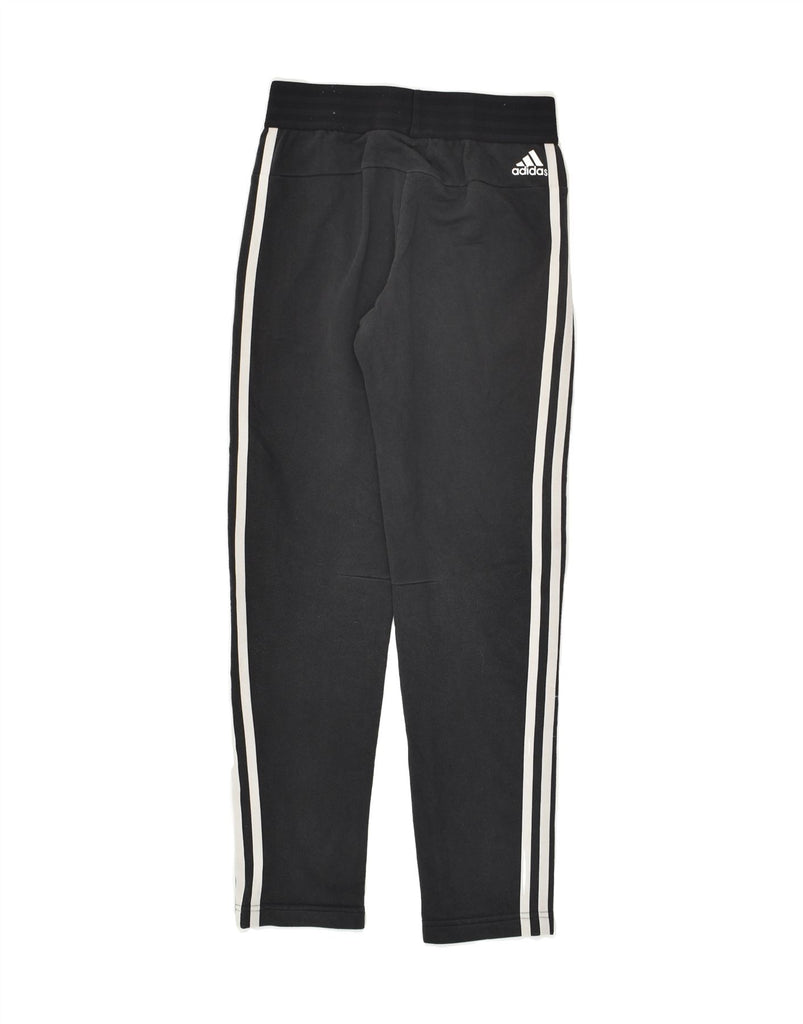 ADIDAS Girls Tracksuit Trousers 11-12 Years Black Cotton | Vintage Adidas | Thrift | Second-Hand Adidas | Used Clothing | Messina Hembry 