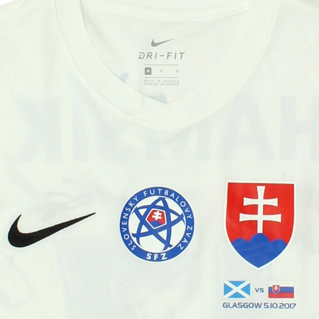 Slovenia 2018 World Cup Qualifier Marek Hamšík Signed Nike Shirt | Football VTG | Vintage Messina Hembry | Thrift | Second-Hand Messina Hembry | Used Clothing | Messina Hembry 