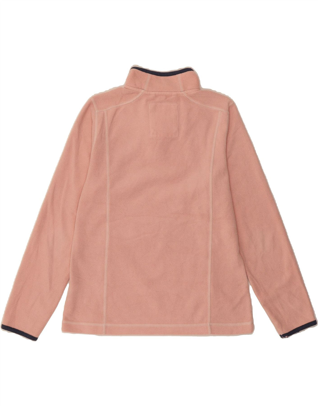 WEIRD FISH Womens Zip Neck Fleece Jumper UK 12 Medium  Pink Polyester Vintage Weird Fish and Second-Hand Weird Fish from Messina Hembry 