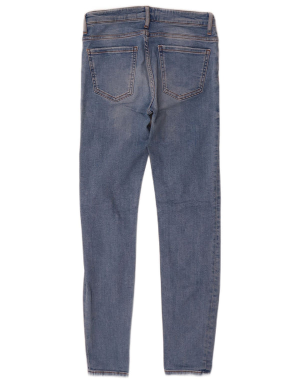 Zara Womens Distressed Skinny Jeans EU 38 Small W28 L27 Blue
