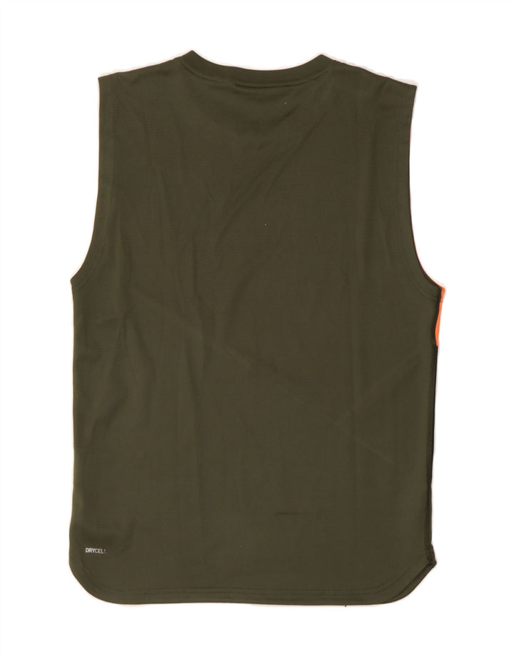 PUMA Mens Vest Top Small Orange Colourblock Polyester Vintage Puma and Second-Hand Puma from Messina Hembry 