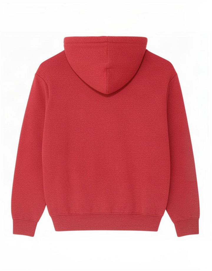 Superdry Mens Zip Hoodie Sweater Large Red Cotton