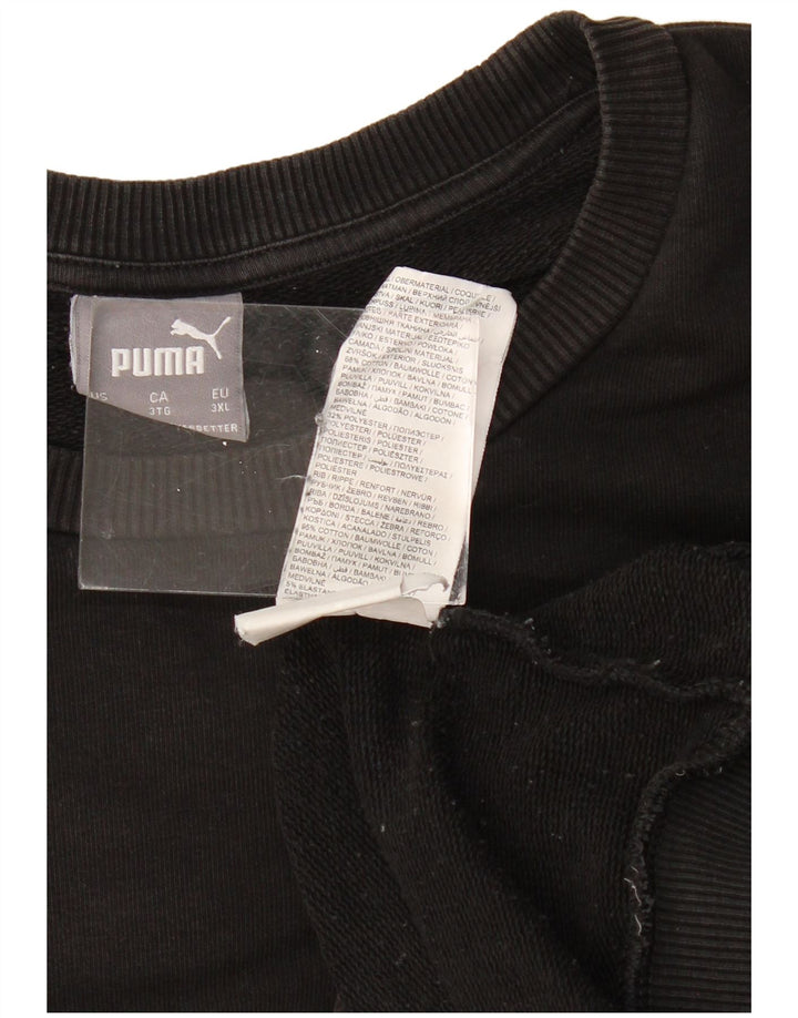 PUMA Mens Graphic Sweatshirt Jumper 3XL Black Cotton