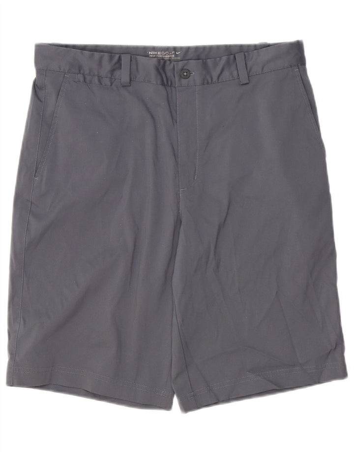 Nike Mens Dri Fit Chino Shorts W32 Medium Grey Polyester