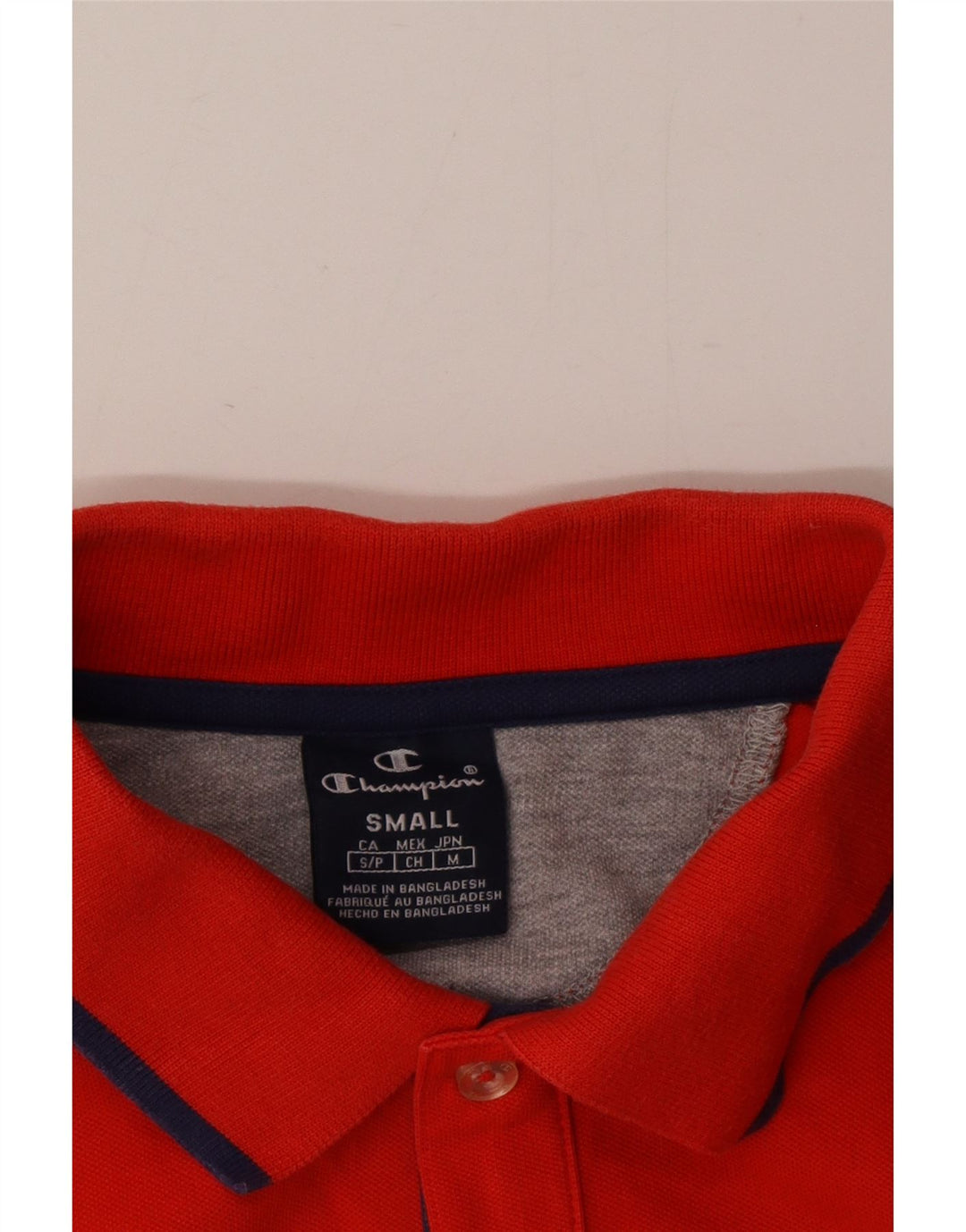 Champion Mens Polo Shirt Small Red