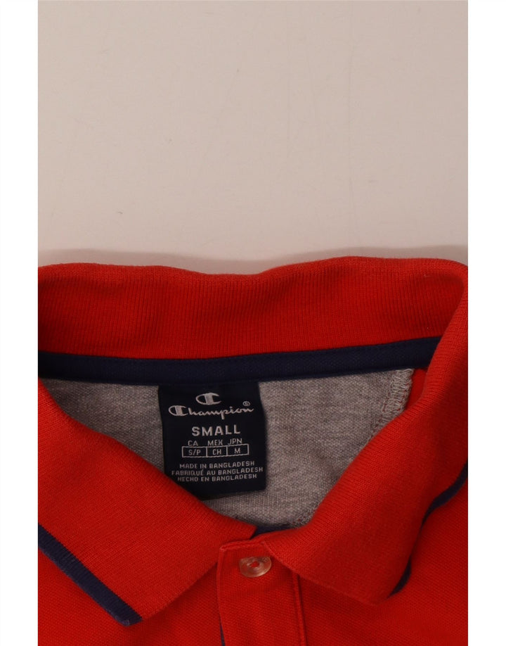 Champion Mens Polo Shirt Small Red