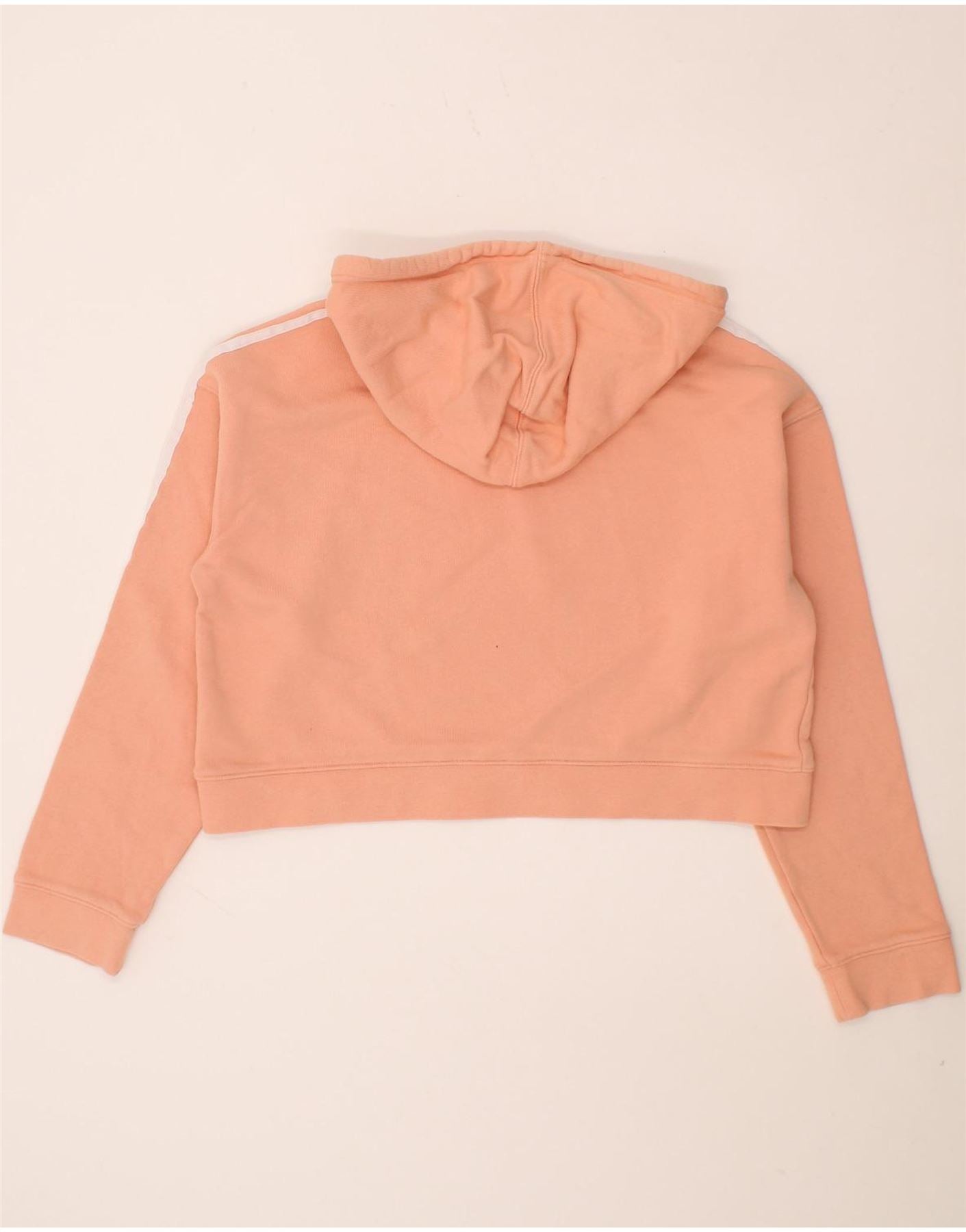 Orange adidas cropped hoodie on sale