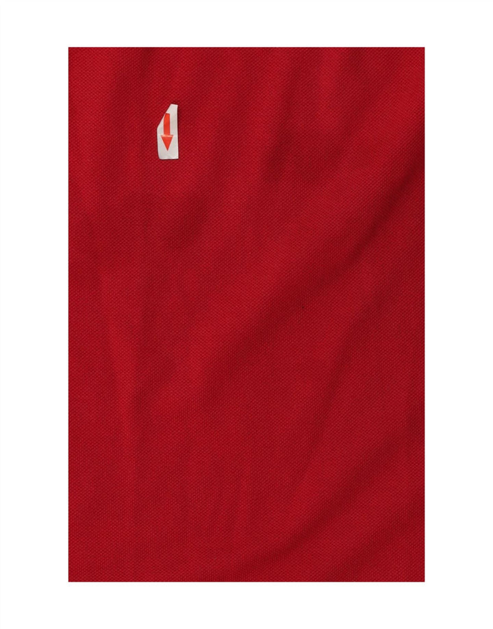 Adidas Mens Polo Shirt UK 40/42 Medium Red
