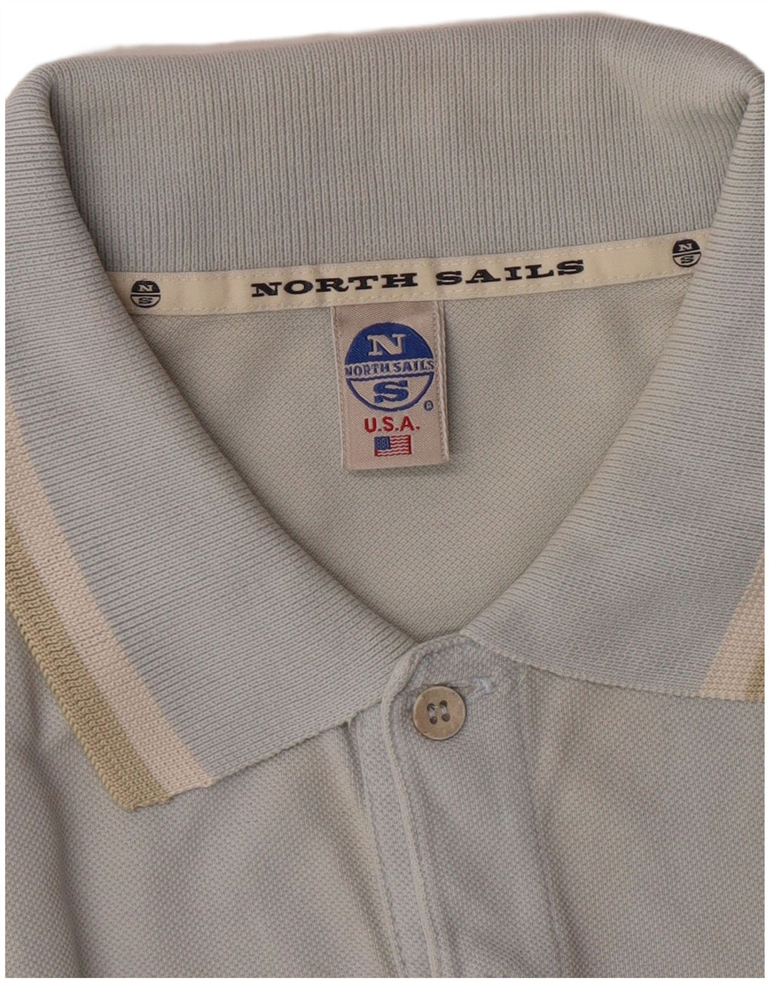 North Sails Mens Polo Shirt XL Blue Cotton