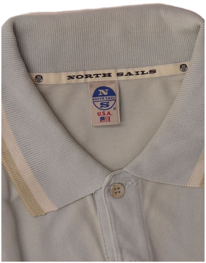 North Sails Mens Polo Shirt XL Blue Cotton