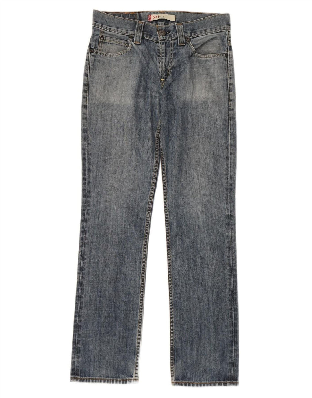 LEVI'S Mens 511 Slim Jeans W32 L31 Blue Cotton Vintage Levi's and Second-Hand Levi's from Messina Hembry 