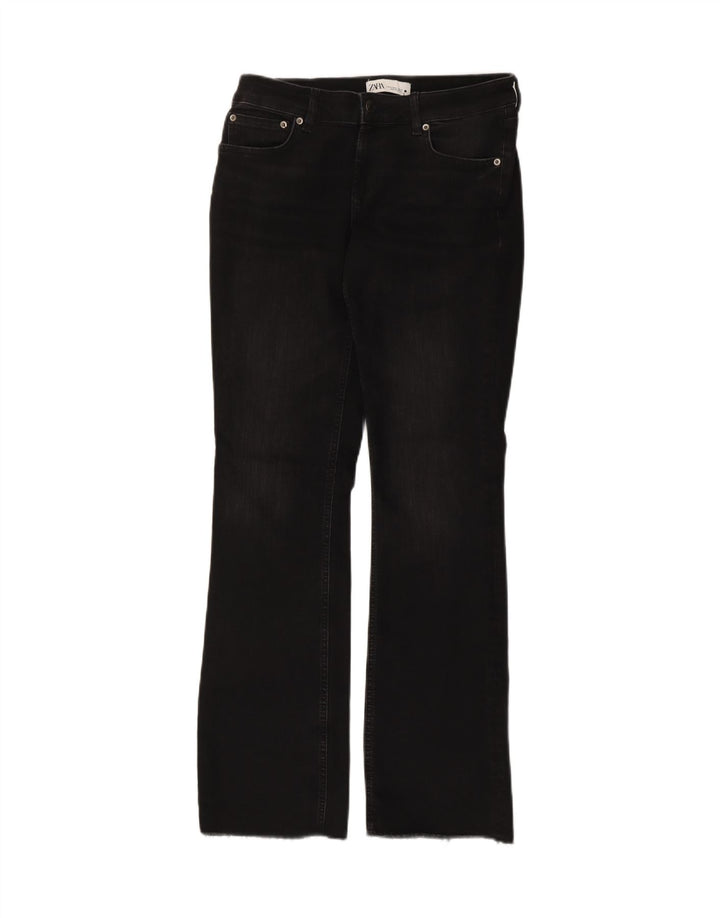 Zara Womens Bootcut Jeans EU 40 Medium W30 L31 Black Cotton