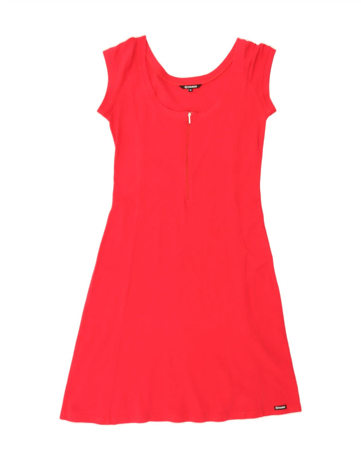 COLMAR Womens A-Line Dress UK 12 Medium Red Cotton Vintage Colmar and Second-Hand Colmar from Messina Hembry 