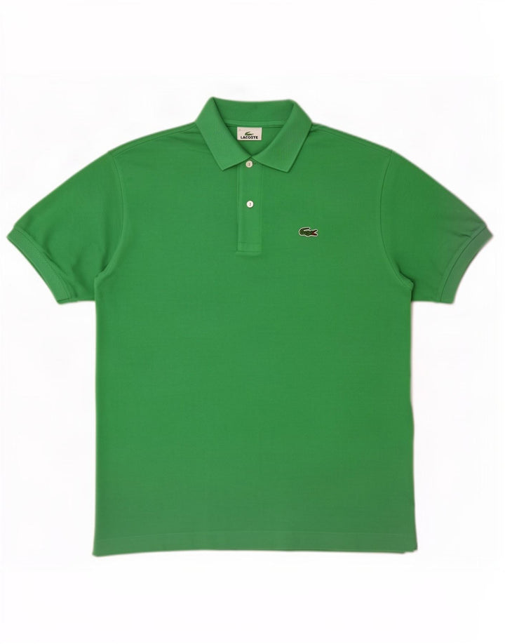Lacoste Mens Polo Shirt Size 5 Large Green Cotton