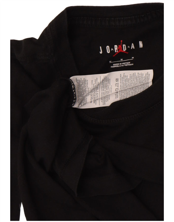Jordan Mens Air Graphic T-Shirt Top Medium Black Cotton